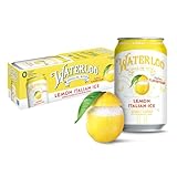 Waterloo Sparkling Water, Lemon Italian Ice Naturally Flavored, 12 Fl Oz Cans (Pack of 12) – Zero Calories and Zero Sugar or Sweeteners