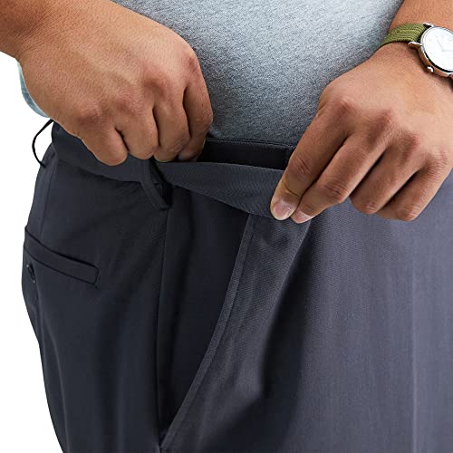 Image of Haggar Men's Big & Tall Premium No Iron Classic Fit Flat-Front Khaki