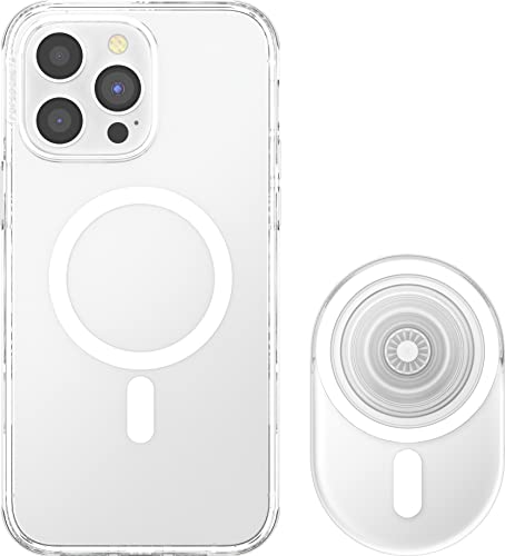 Coque MagSafe pour iPhone 14 Pro Max transparente avec grip et support de charge