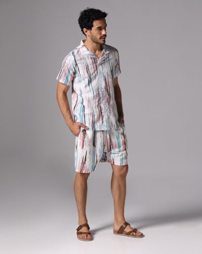 Image of DHRUVI TRENDZ Men Lycra Co-Ord Set
