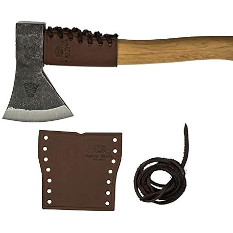 1844 Helko Werk Germany Leather Handle Guard - Hatchet Collar for Hatchets - Hatchet Cover and and Hatchet Handle Protector Hatchet Collar #8634 Cover