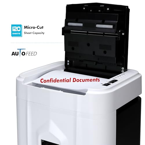 Aurora Professional Grade 120-Sheet Auto Feed Micro-Cut Paper and Credit Card Shredder AU120MF の商品画像 2