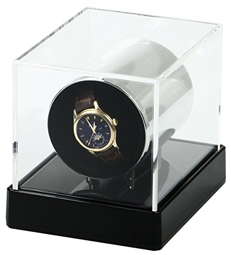 Watch Winder Temotus, Super Silent Quality Direct Drive Motor, 12 Programs 650-1500TPD, Sleep Mode, Fast Winding, XL Pillow Fits Every Watches, Japanese Motor