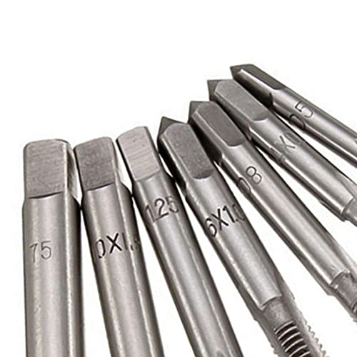 yeacher Conjunto de torneiras de rosca métrica para parafuso da máquina M3 M4 M5 M6 M8 M10 M12 Torne