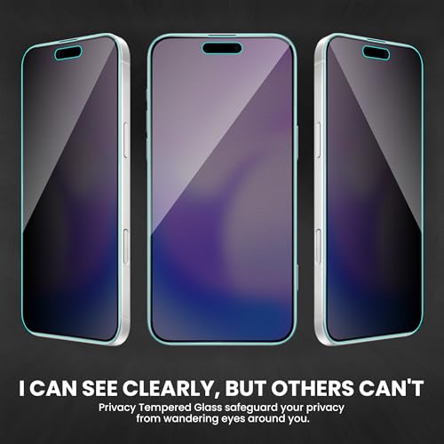Image of FIRST MART Anti-Spy Matte Screen Protector for iPhone Air | 9H Anti-Glare Tempered Glass, Edge-to-Edge, Case-Friendly | Pack of 2