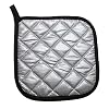 5 PCS Pot Holders for Kitchen, Cotton Potholers with Great Heat Resistance, Hot Pads, Trivets for Cooking and Baking Black #2