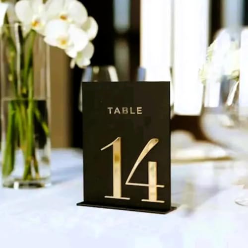 Numéros de table de mariage en acrylique décoration de réception - 4