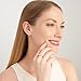 MORGAN & PAIGE .925 Sterling Silver Platinum Plated Anniversary Wedding Rings for Women - Classic Channel-Set Princess Cut Cubic Zirconia Sterling Silver Rings, Stackable Women Wedding Band Size 6