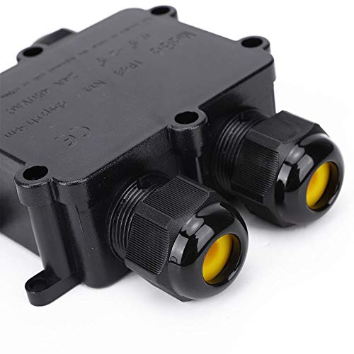 Plastic Waterproof Junction Box, M686 Outdoor Cable 4-Way H Type Electrical Junction Box Power Cord Boxes Ip68 Cable Connector Box Applicable Wire Diameter 0.5-2.5 Mm² #TOP3