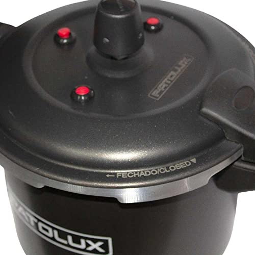 Panela Pressão Patolux 5,0L Fecho Externo Antiad - Preto