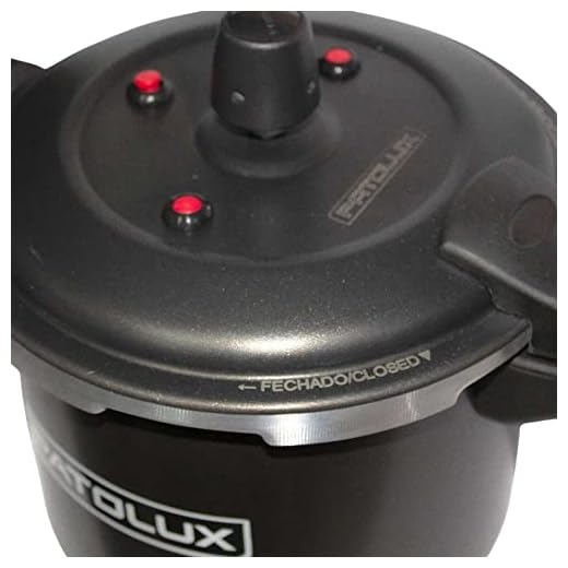 Panela Pressão Patolux 5,0L Fecho Externo Antiad - Preto