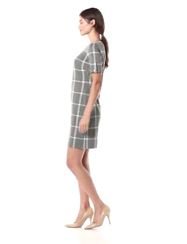 Watch Tommy Hilfiger Women's Plaid A-line Dress on Amazon Live