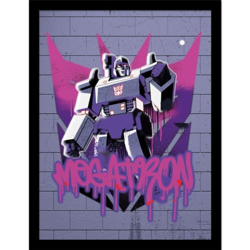 Transformers - Poster encadré (40 cm x 30 cm) (Violet/Rose)