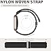 CUNUJIX Braided Watch Bands Compatible with 18mm Garmin Vivoactive 4s/ Venu 2s/ Venu 3s/ Vivomove 3s /Forerunner 255S /Forerunner 265S, Loop Magnetic Stretchy Nylon Elastic Fabric Strap for Women Men