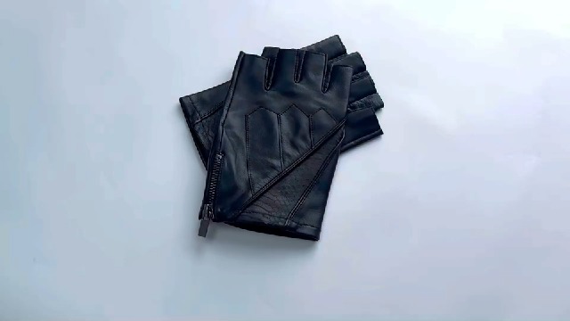 Guanti Neri Black Sugar – Modello In PU Sottile O Modello In Cotone-polisetere Stile Gotico Punk – Mezzo Dito, Taglia M/L