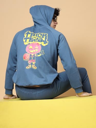 Image of Rigo Cotton Fleece Full Sleeves Oversized Co-ord Set for Men | Printed Hooded Track Suit Set for Men