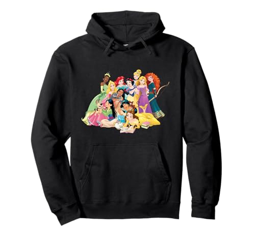 Disney Princess Group Photo Pullover Hoodie sweat capuche imprimé chaud