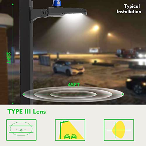 Bulbeats 4Pack 150W Led Parking Lot Light (Eqv 600W Hid/Hsp) 5000K Led Pole Light With Dusk To Dawn, Energy Saving 1100K*4Kw/Y(5Hrs/Day) Ip65 Waterproof Outdoor Area Light-Etl Listed #TOP3