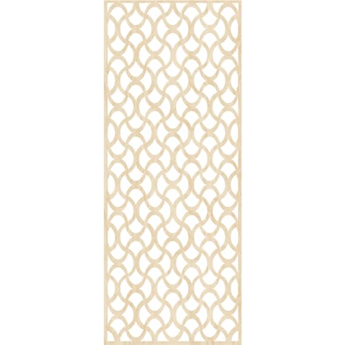 Image of Resort Decorative Pierced Fretwork Wood Wall Panels, 13 3 /8 inchW x 34 3 /8 inchH x 1 /4 inchT, Birch