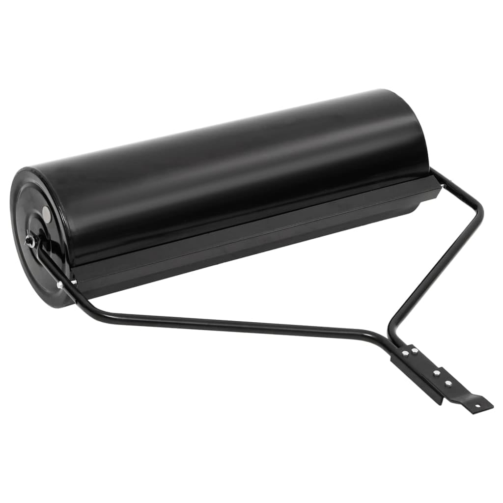 Rodillo de césped para jardín (63 L), color negro