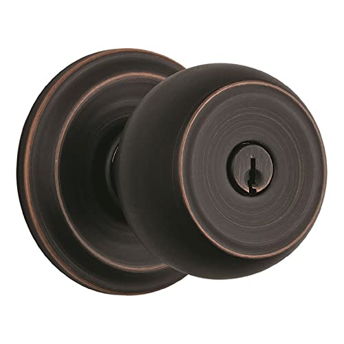 Brinks Push Pull Rotate Door Locks Stafford Entry Door Knob, Tuscan Bronze, 23001-150 #TOP28
