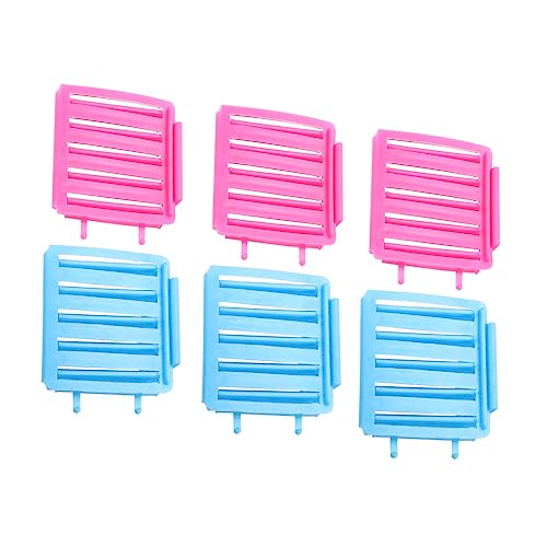 LIFKOME 6Sets Fluffy Hairstyling Clip Random Color Hair Curling Board Tools for Natural Curls Lightweight and Reusable Hairdressing Curlers for DIY Waves and Volume