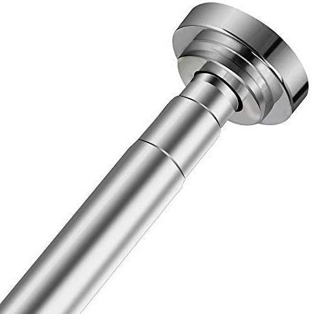 Tension Shower Rods – Jianxin 22-32 Inches Never Rust + Non-Fall Down, 304 Stainless Steel,Super-Large Non-Slip Plate Spring Shower Curtain Rods Use Bathroom Kitchen Home Never Collapse No Drill