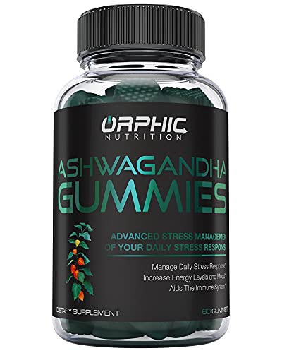 Ashwagandha Gummies -1000MG Ashwagandha Per Serving - Formulated with Maca Root, Lemon Balm & L-Theanine - Supports Natural Immunity*- 60 Gummies