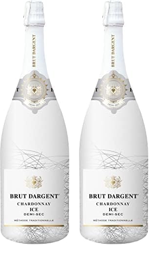 Brut Dargent - Ice Chardonnay Halbtrocken Sekt, Magnum, Methode Traditionnelle (1 X 1.5 L) (Packung mit 2)