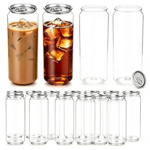 Vasos de plástico para latas de 500ml con tapas de aluminio SYSXLT 2