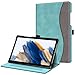 Produktbild Fintie Hülle für Samsung Galaxy Tab A8 10.5 Zoll 2022/2021 SM-X200/X205/X207, Multi-Winkel Folio Schutzhülle Dokumentschlitze und Auto Schlaf/Wach Funktion, Jeansoptik Türkis