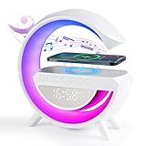 🍒【Weckerfunktion】Das Umgebungslicht verfügt über eine Weckerfunktion, die die vom Mobiltelefon mitgebrachte Strahlung sehr gut reduzieren kann. Ein dreidimensionalerer, leiserer Klang kann Ihren Tag gut beginnen