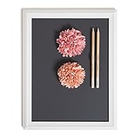 U Brands Magnetic Chalkboard with Decorative Frame, Office Supplies, Includes Magnets and Chalk Pencils, 11\u201D x 14\u201D