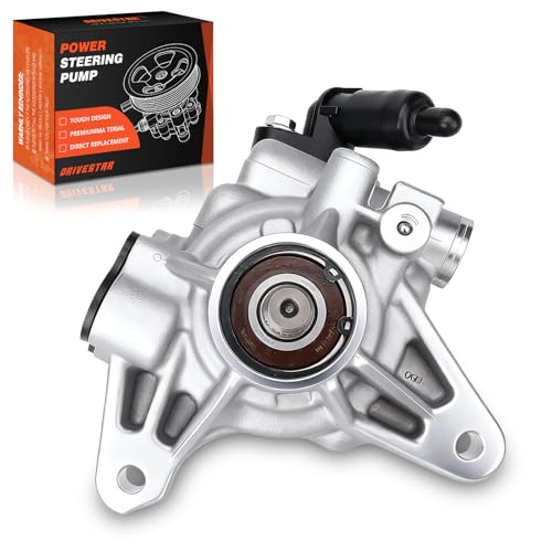 DRIVESTAR 21-5419 Power Steering Pump, 2002-2006 for Acura RSX 2.0/2006-2008 for TSX 2.4, 2006-2007 for Honda Accord 2.4/2002-2011 for CR-V 2.4/2006-2011 for Element 2.4