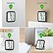 Antonki 2 Pack Room Thermometer for Home, Indoor Hygrometer Humidity Meter Gauge, Digital Temperature and Humidity Sensor Monitor for House, Terrarium, Incubator, Greenhouse - Battery Included
