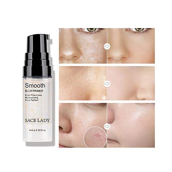 Waterproof Full Coverage Concealer With Primer Sponge Set, Smooth Matte Flawless Creamy Liquid Foundation Corrector Makeup Kit for Face Eye Dark Circles Spot Acne Scar Cover (0.2Fl, Natural)