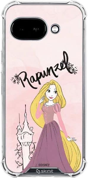 Skinit Clear Phone Case Compatible with Google Pixel 9a - Officially Licensed Disney Princess Rapunzel Never Too Old to Dream Art Design