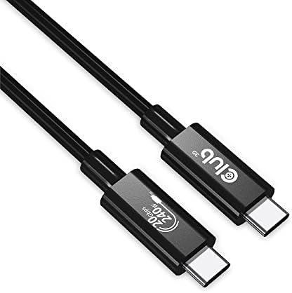 Club 3D CAC-1575 USB4 Gen3x2 Type C to Type C Bi-Directional Cable with 240W Charging, 20Gbps Data Transmission and Supports 4K60Hz Video 2m - 6.56ft