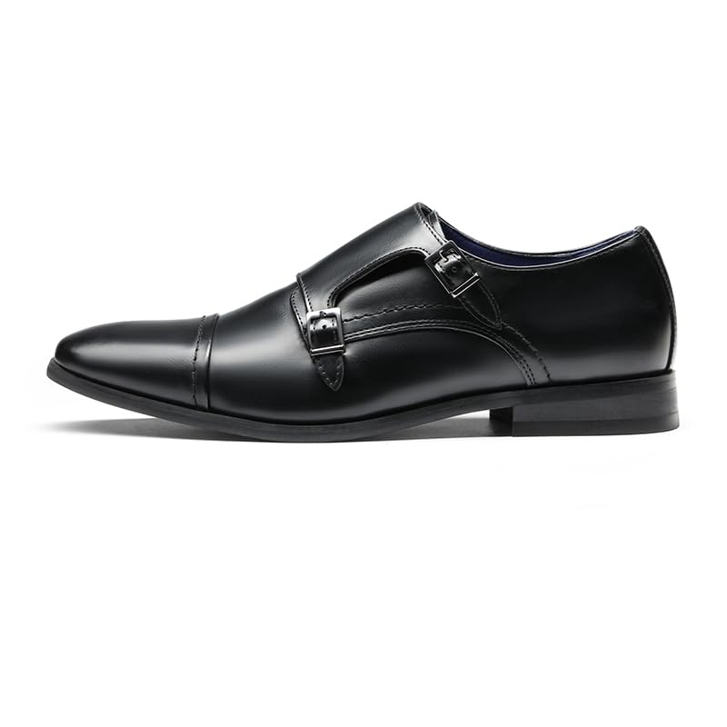 Image of Bruno Marc Men's Dress Loafer Shoes Monk Strap Slip On Loafers