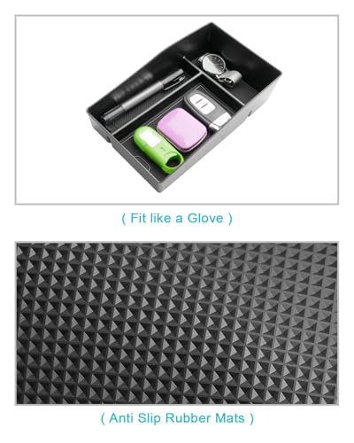 Image of CDEFG 2Pcs for 2023 2024 2025 2026 2027 HR-V Center Console Organizer Tray | for 2023-2026 2027 Honda HRV HR-V Accessories Middle & Lower Console Tray Storage Box Floor Tray Sunglasses Holder