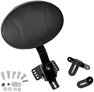 ECOTRIC Adjustable Plug-in Driver Rider Backrest Kit for 1997-2019 Harley Touring FLTR FLHT,
