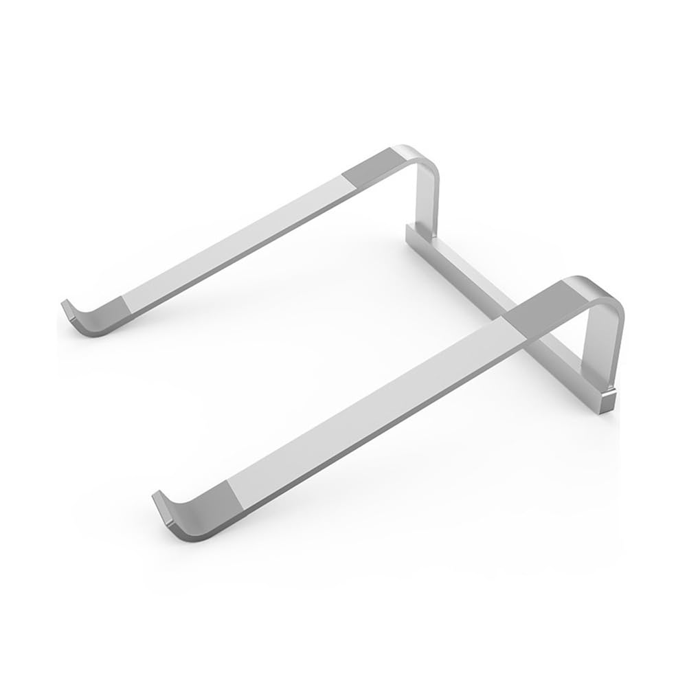 Soporte para portátil Soporte ergonómico de aluminio for portátil, soporte de refrigeración portátil, compatible con la mayoría de portátiles de 11 a 17,3 pulgadas (plateado) Portacuadernos