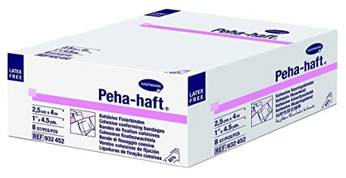 Hartmann 932452 PEHA-Haft Venda Cohesiva Conformable, Longitud 13.5', Ancho 1" (Paquete de 8) miniatura 1