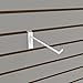 Econoco Slatwall Deluxe Hooks, 8 Inch Display Hooks for Slatwall Panels, Heavy Duty Metal, Pack of 96, White