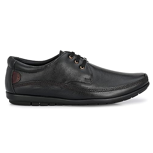 Image of egoss Premium Derby Shoes for Men | Genuine Leather | Stretch Fit | Elegant Formal Footwear | Office GS-347