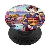 Photo Gallery carino giapponese geisha anime con fiori sakura popsockets popgrip intercambiabile Photo Gallery carino giapponese geisha anime con fiori sakura popsockets popgrip intercambiabile