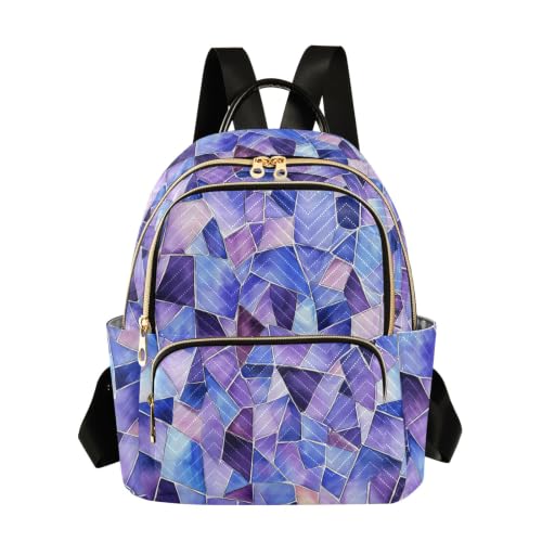 Sac à dos femme antivol décontracté violet pour sécuriser vos affaires avec style à l'école