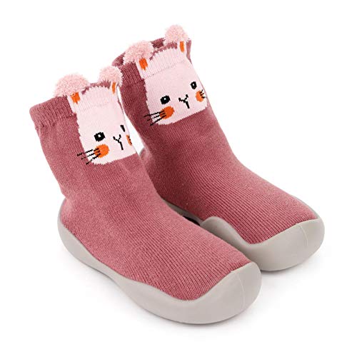 Covcow Baby Toddler Sock Shoes, Infant Soft Rubber Shoes, Unisex Non-Slip Baby Floor Shoes, Breathable Walking Shoes for Girls Boys