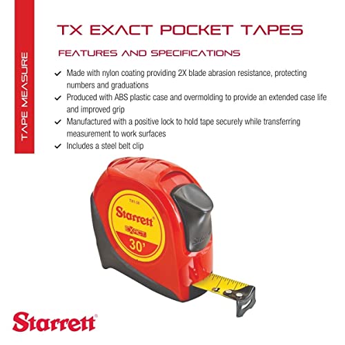 Cinta Métrica Retráctil Starrett 30' Nylon 1 pulg ancho miniatura 2