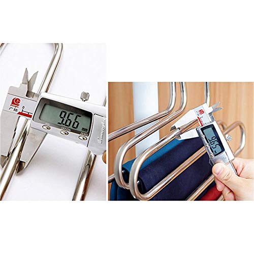 Percha múltiple de acero inoxidable para colgar abrigos y pantalones 4